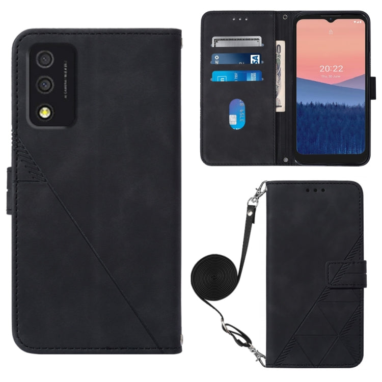 For TCL 30T T603DL Crossbody 3D Embossed Flip Leather Phone Case