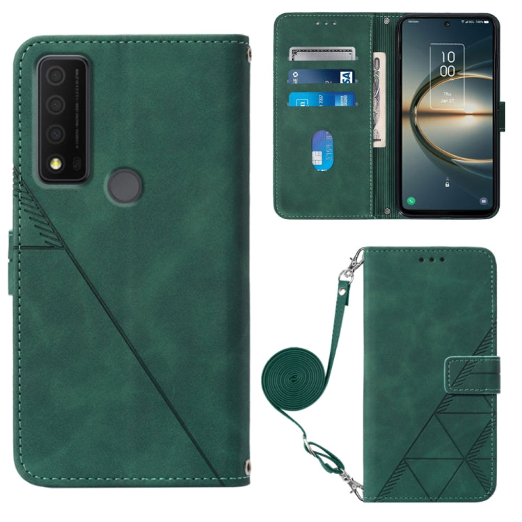 For TCL 30 V 5G T781S / 30XE 5G Crossbody 3D Embossed Flip Leather Phone Case