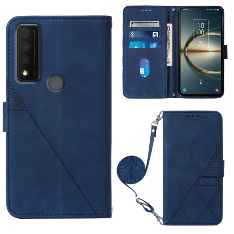 For TCL 30 V 5G T781S / 30XE 5G Crossbody 3D Embossed Flip Leather Phone Case