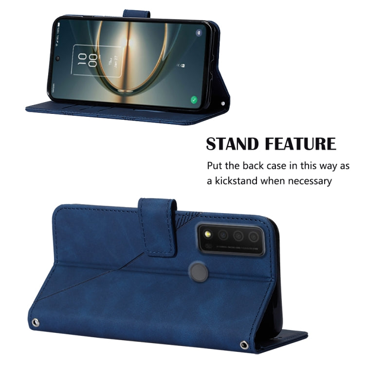 For TCL 30 V 5G T781S / 30XE 5G Crossbody 3D Embossed Flip Leather Phone Case