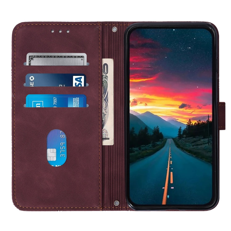 For TCL 30Z T602DL Crossbody 3D Embossed Flip Leather Phone Case