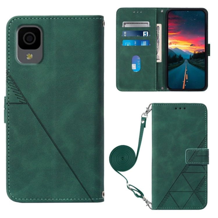 For TCL 30Z T602DL Crossbody 3D Embossed Flip Leather Phone Case