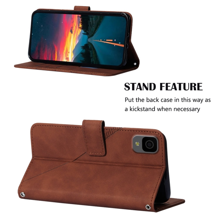 For TCL 30Z T602DL Crossbody 3D Embossed Flip Leather Phone Case