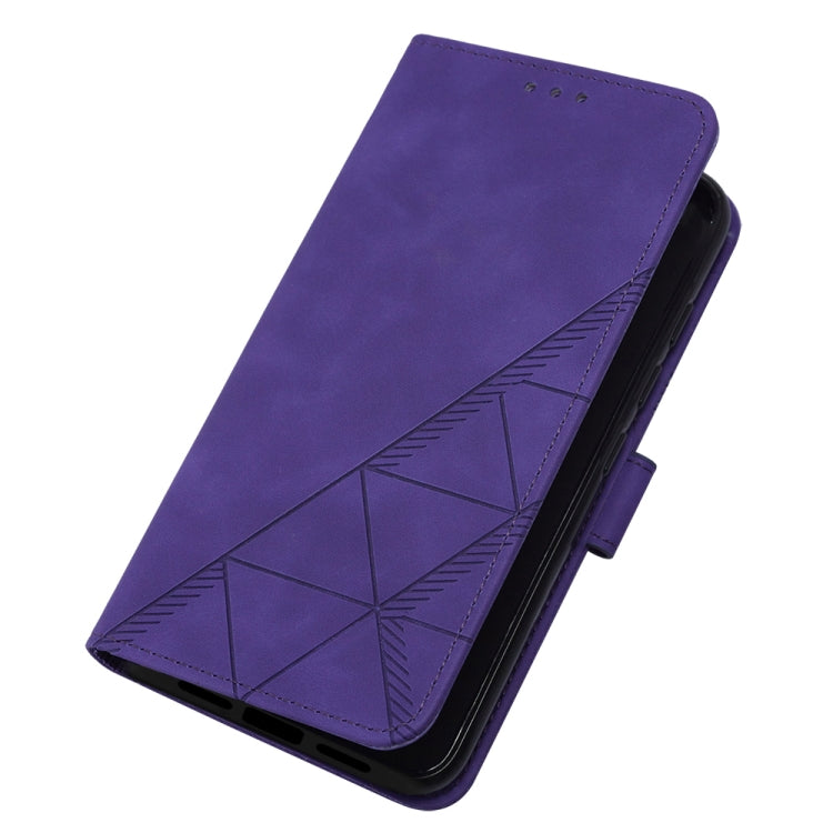 TCL 305i With fingerprint Crossbody 3D Embossed Flip Leather Phone Case