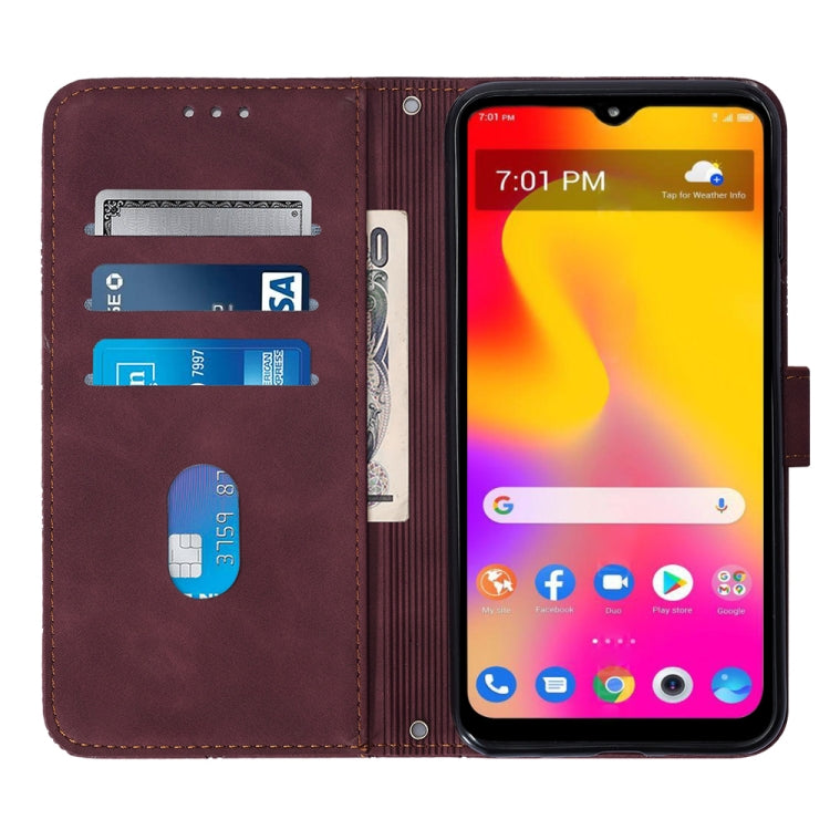 For TCL 30XL T701DL Crossbody 3D Embossed Flip Leather Phone Case