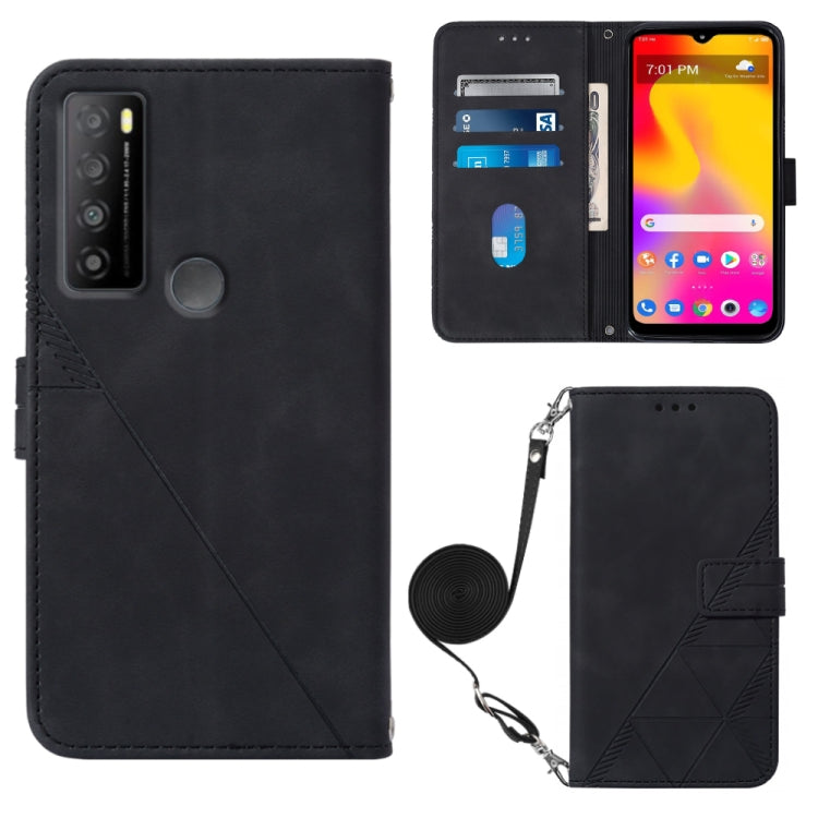 For TCL 30XL T701DL Crossbody 3D Embossed Flip Leather Phone Case