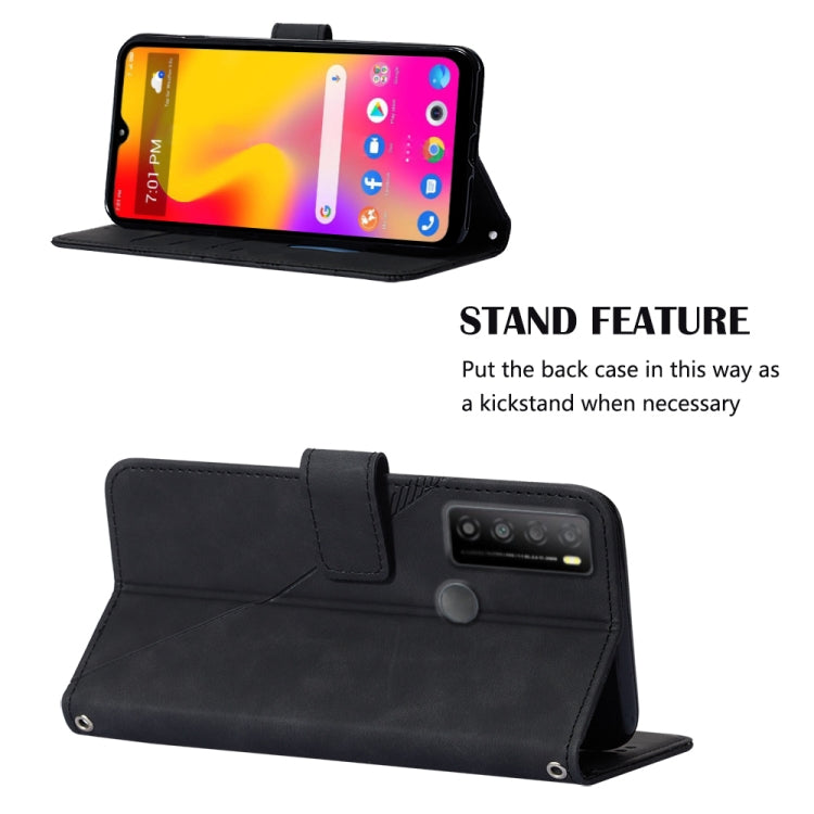 For TCL 30XL T701DL Crossbody 3D Embossed Flip Leather Phone Case