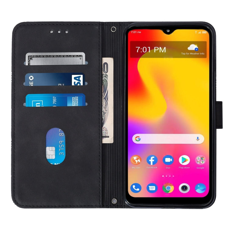 For TCL 30XL T701DL Crossbody 3D Embossed Flip Leather Phone Case