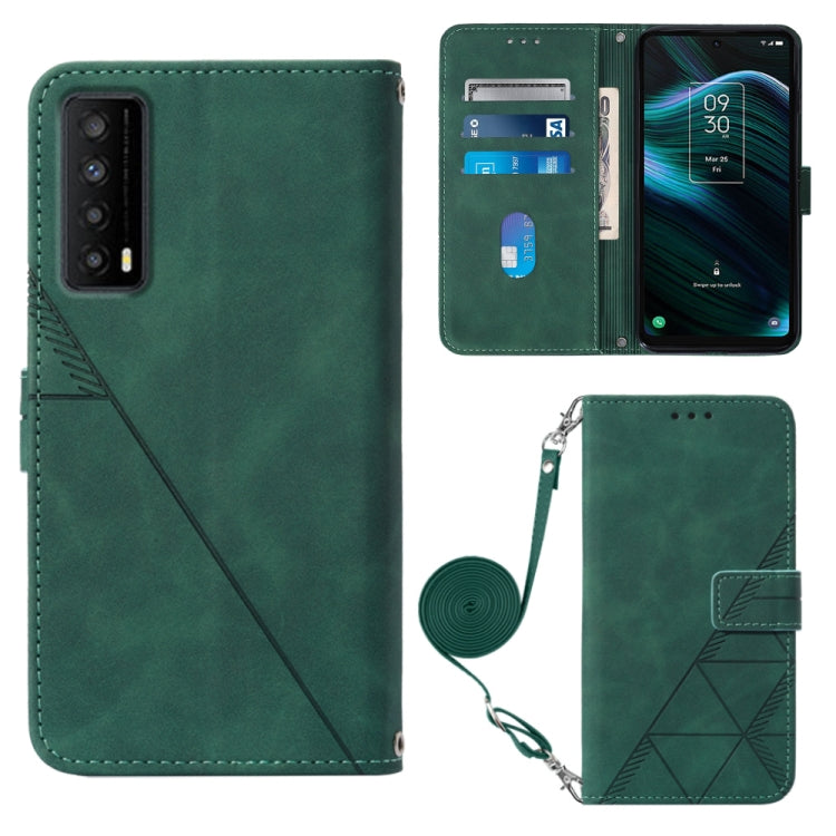 For TCL Stylus 5G Crossbody 3D Embossed Flip Leather Phone Case