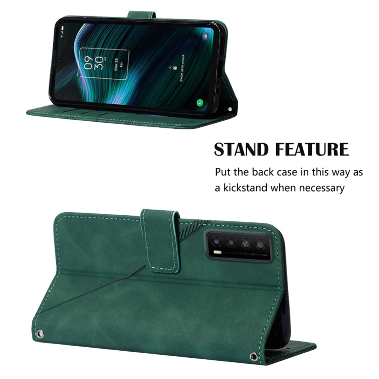 For TCL Stylus 5G Crossbody 3D Embossed Flip Leather Phone Case