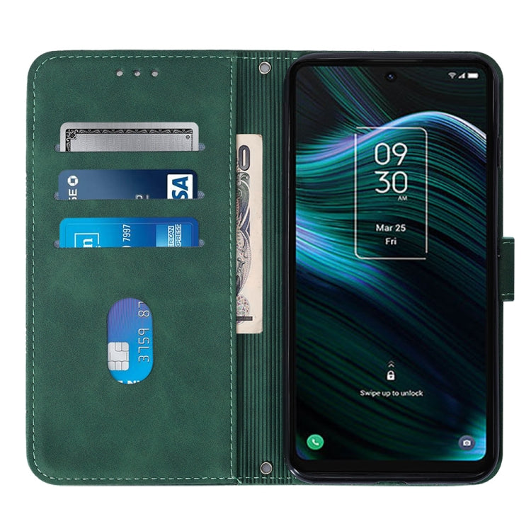 For TCL Stylus 5G Crossbody 3D Embossed Flip Leather Phone Case