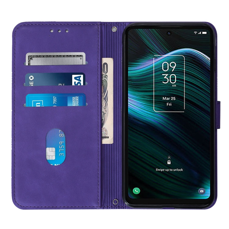 For TCL Stylus 5G Crossbody 3D Embossed Flip Leather Phone Case