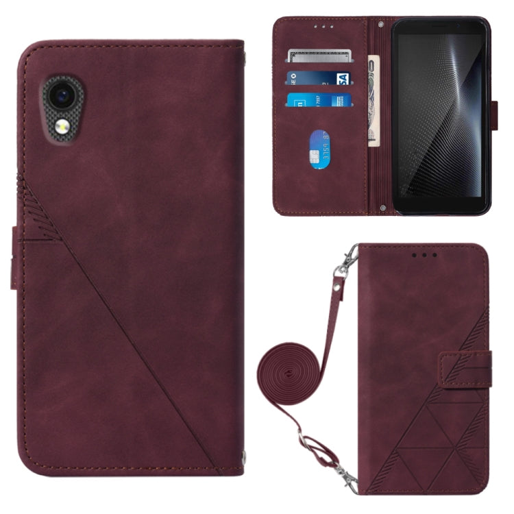 For Cubot Pocket Crossbody 3D Embossed Flip Leather Phone Case