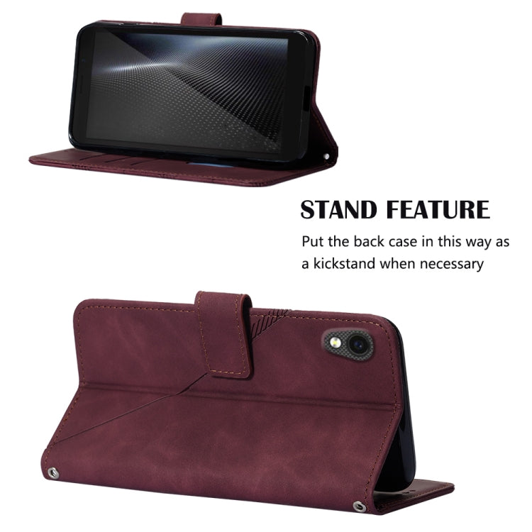 For Cubot Pocket Crossbody 3D Embossed Flip Leather Phone Case