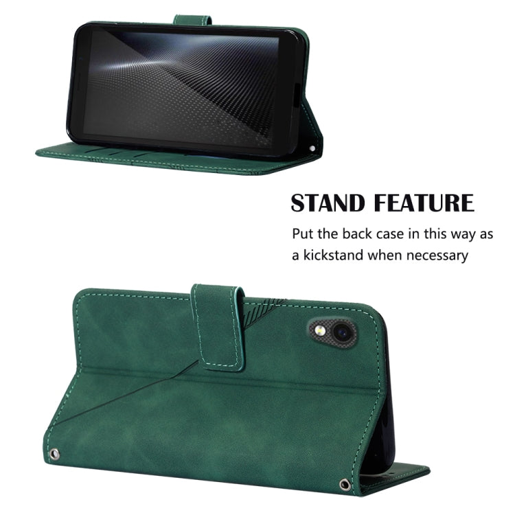 For Cubot Pocket Crossbody 3D Embossed Flip Leather Phone Case