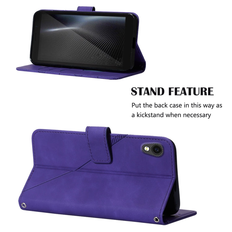 For Cubot Pocket Crossbody 3D Embossed Flip Leather Phone Case