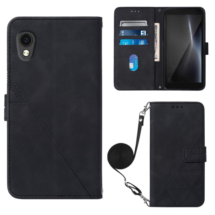 For Cubot Pocket Crossbody 3D Embossed Flip Leather Phone Case