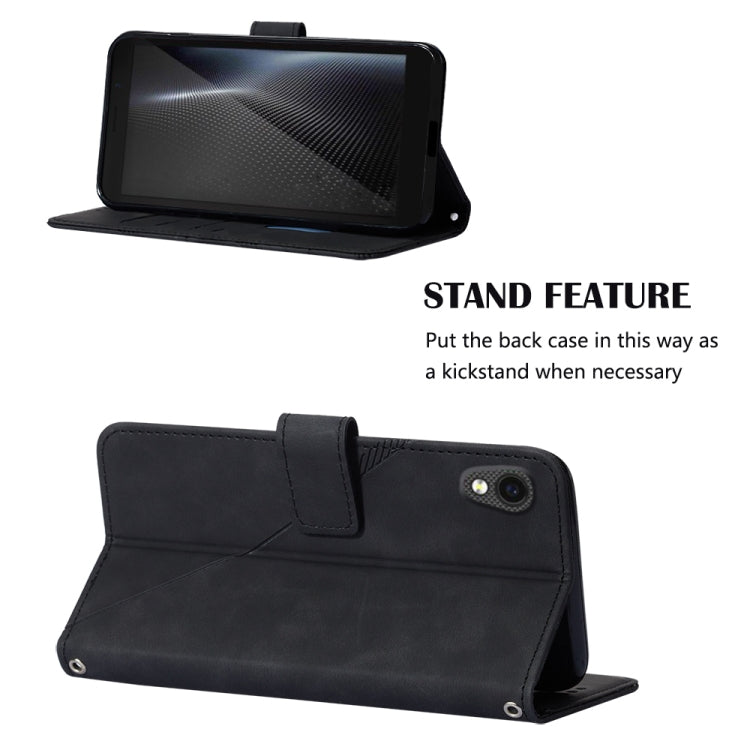 For Cubot Pocket Crossbody 3D Embossed Flip Leather Phone Case