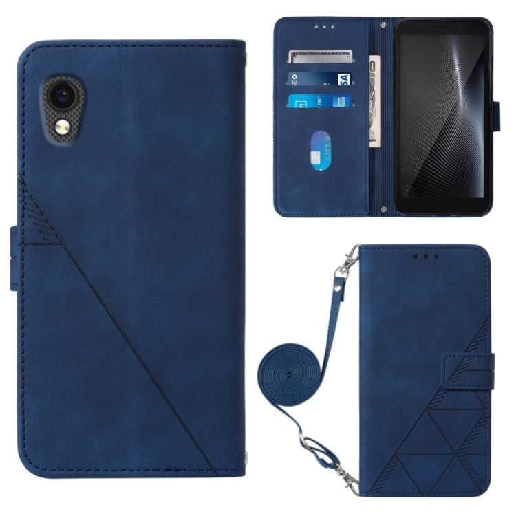 For Cubot Pocket Crossbody 3D Embossed Flip Leather Phone Case