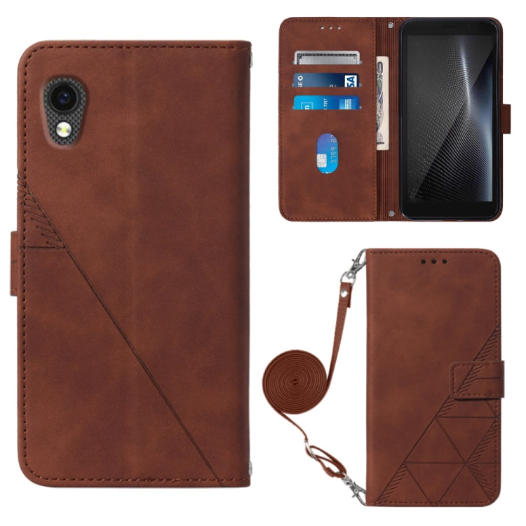 For Cubot Pocket Crossbody 3D Embossed Flip Leather Phone Case