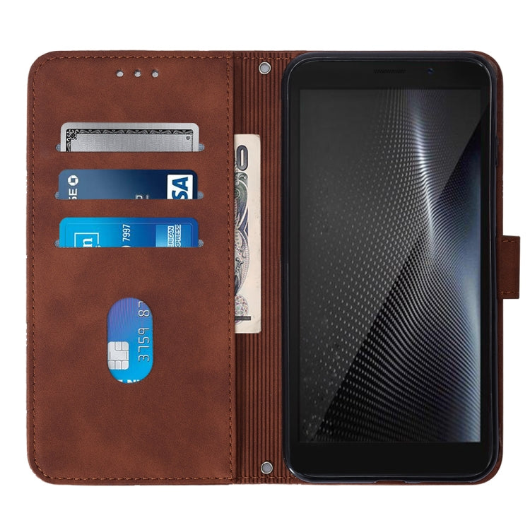 For Cubot Pocket Crossbody 3D Embossed Flip Leather Phone Case