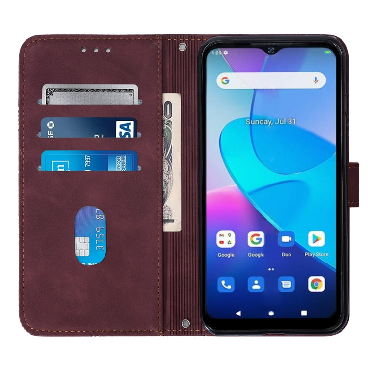 For Oukitel C31 Crossbody 3D Embossed Flip Leather Phone Case