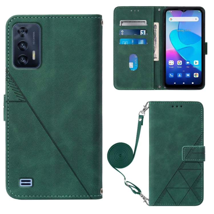 For Oukitel C31 Crossbody 3D Embossed Flip Leather Phone Case