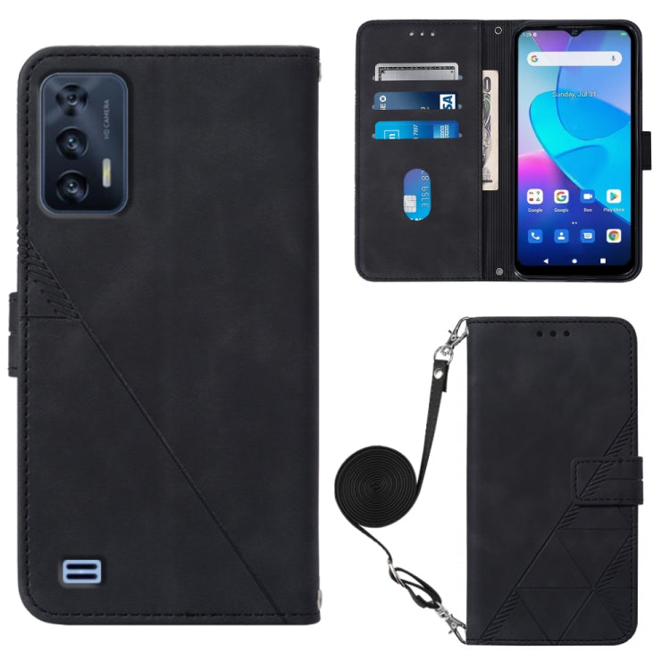 For Oukitel C31 Crossbody 3D Embossed Flip Leather Phone Case