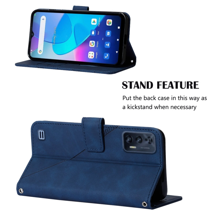 For Oukitel C31 Crossbody 3D Embossed Flip Leather Phone Case