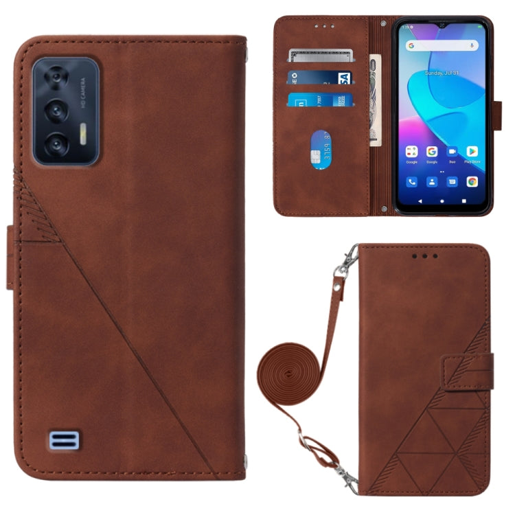 For Oukitel C31 Crossbody 3D Embossed Flip Leather Phone Case