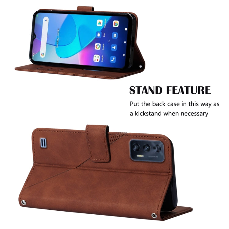 For Oukitel C31 Crossbody 3D Embossed Flip Leather Phone Case