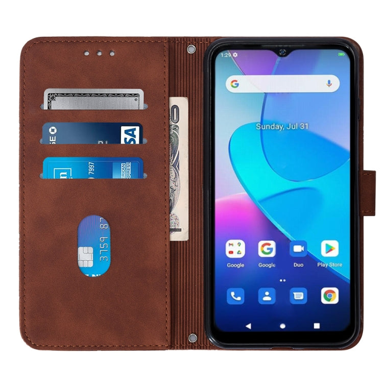 For Oukitel C31 Crossbody 3D Embossed Flip Leather Phone Case