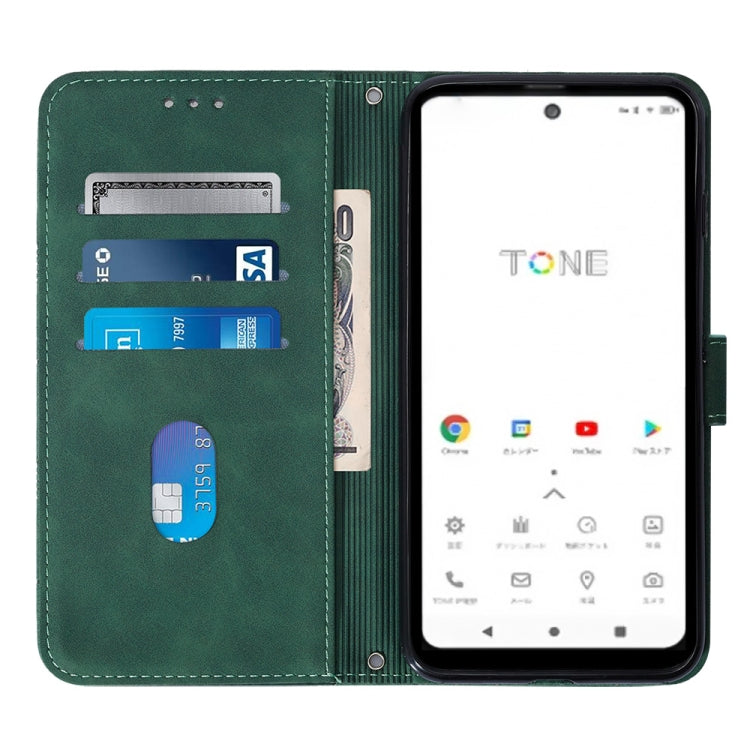 For Tone E22 Crossbody 3D Embossed Flip Leather Phone Case