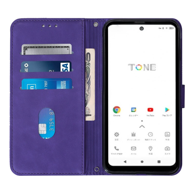 For Tone E22 Crossbody 3D Embossed Flip Leather Phone Case