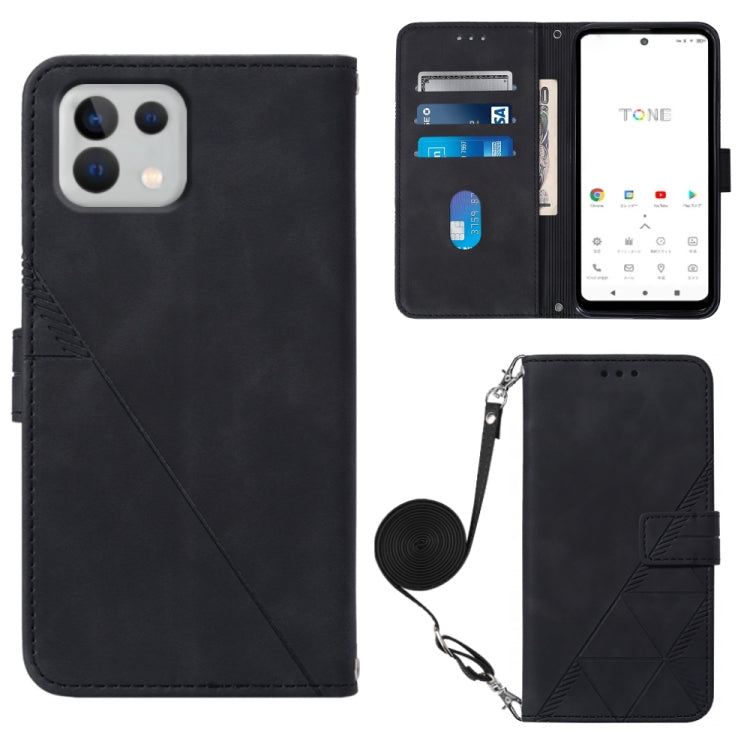 For Tone E22 Crossbody 3D Embossed Flip Leather Phone Case