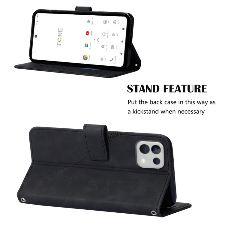For Tone E22 Crossbody 3D Embossed Flip Leather Phone Case