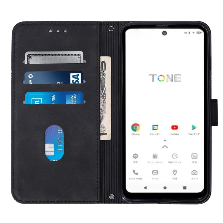 For Tone E22 Crossbody 3D Embossed Flip Leather Phone Case