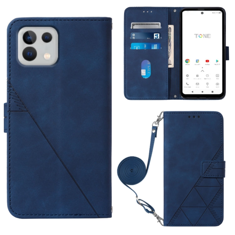 For Tone E22 Crossbody 3D Embossed Flip Leather Phone Case