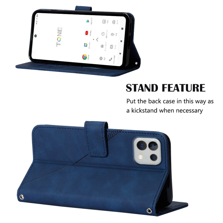 For Tone E22 Crossbody 3D Embossed Flip Leather Phone Case