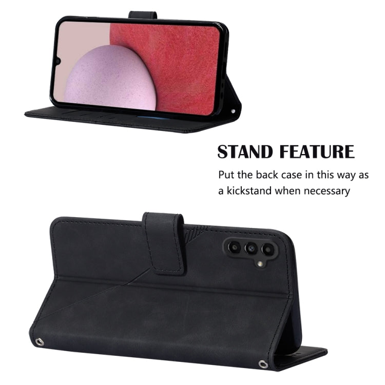 For Samsung Galaxy A14 5G Crossbody 3D Embossed Flip Leather Phone Case