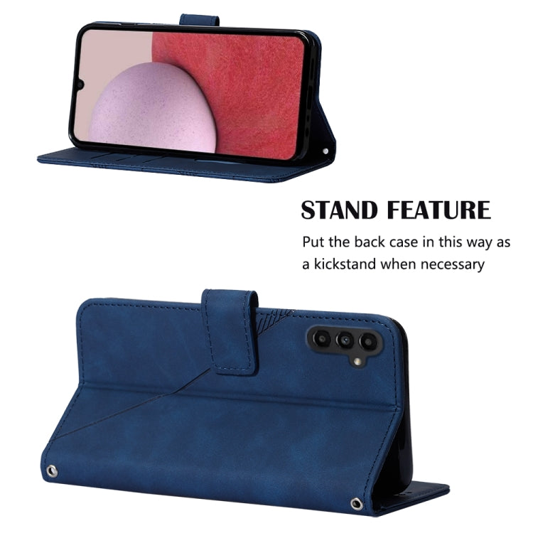 For Samsung Galaxy A14 5G Crossbody 3D Embossed Flip Leather Phone Case