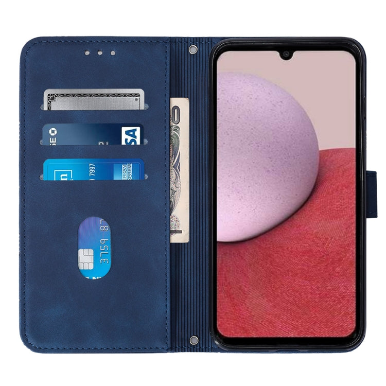 For Samsung Galaxy A14 5G Crossbody 3D Embossed Flip Leather Phone Case