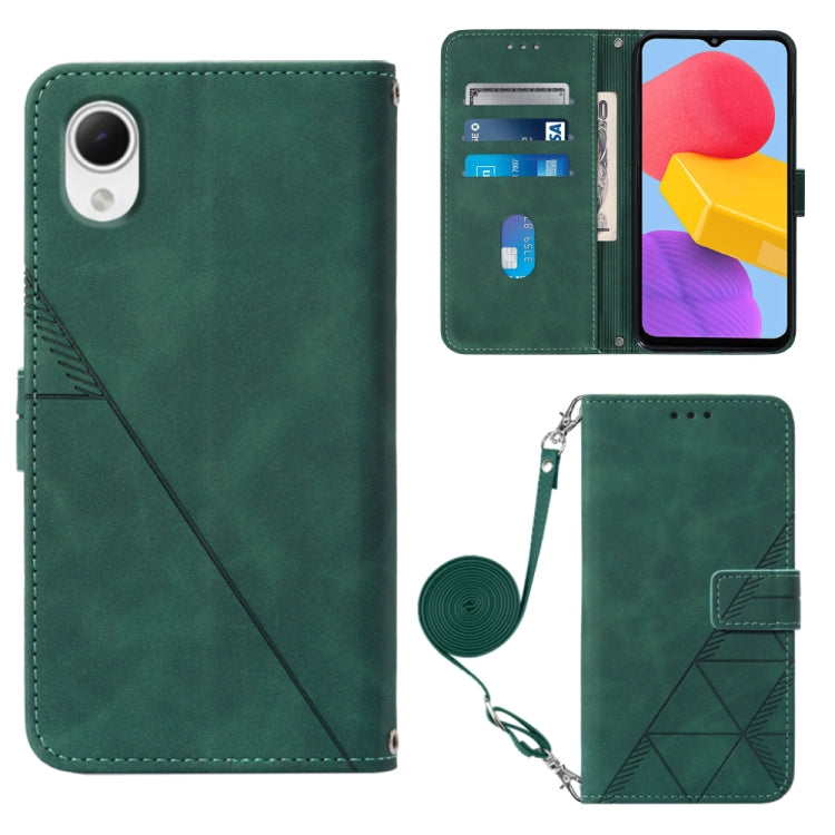 For Samsung Galaxy A23E / A22E / A23S / A23 5G Crossbody 3D Embossed Flip Leather Phone Case