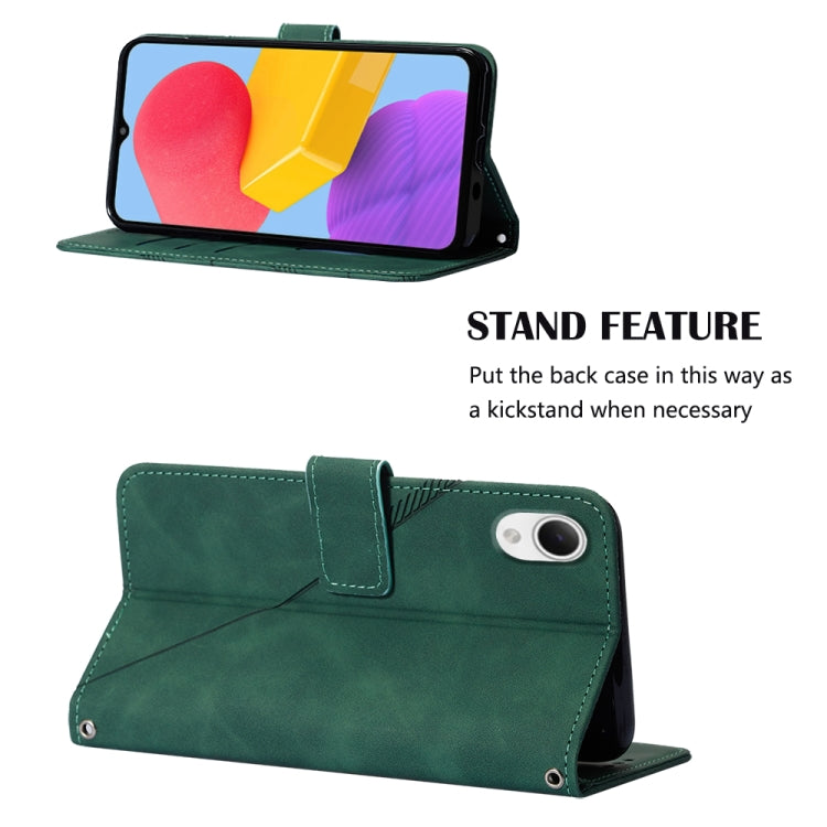 For Samsung Galaxy A23E / A22E / A23S / A23 5G Crossbody 3D Embossed Flip Leather Phone Case