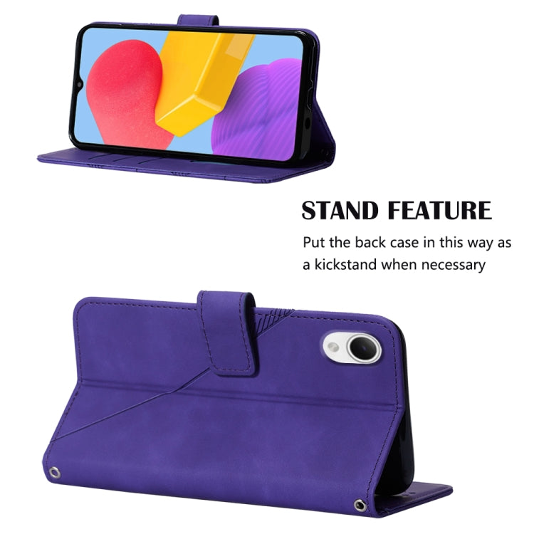 For Samsung Galaxy A23E / A22E / A23S / A23 5G Crossbody 3D Embossed Flip Leather Phone Case