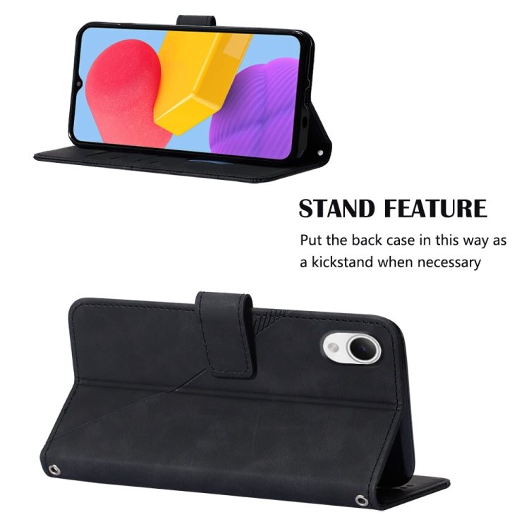 For Samsung Galaxy A23E / A22E / A23S / A23 5G Crossbody 3D Embossed Flip Leather Phone Case