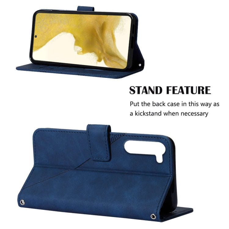 For Samsung Galaxy S23 5G Crossbody 3D Embossed Flip Leather Phone Case