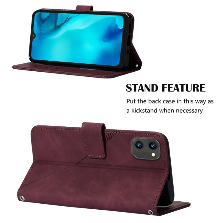 For UMIDIGI C1 Crossbody 3D Embossed Flip Leather Phone Case