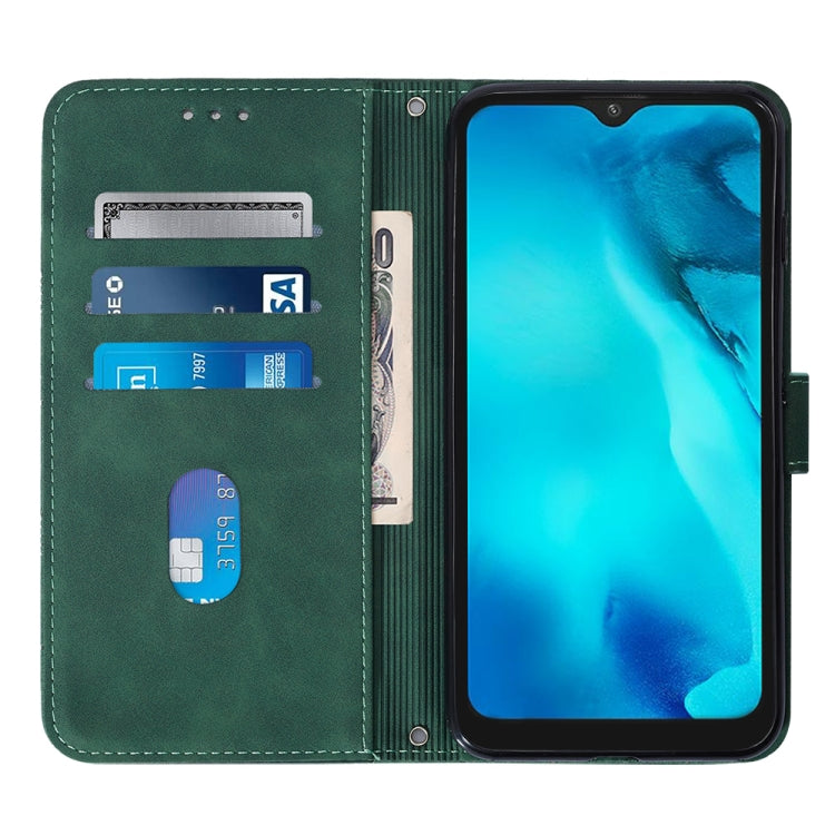 For UMIDIGI C1 Crossbody 3D Embossed Flip Leather Phone Case