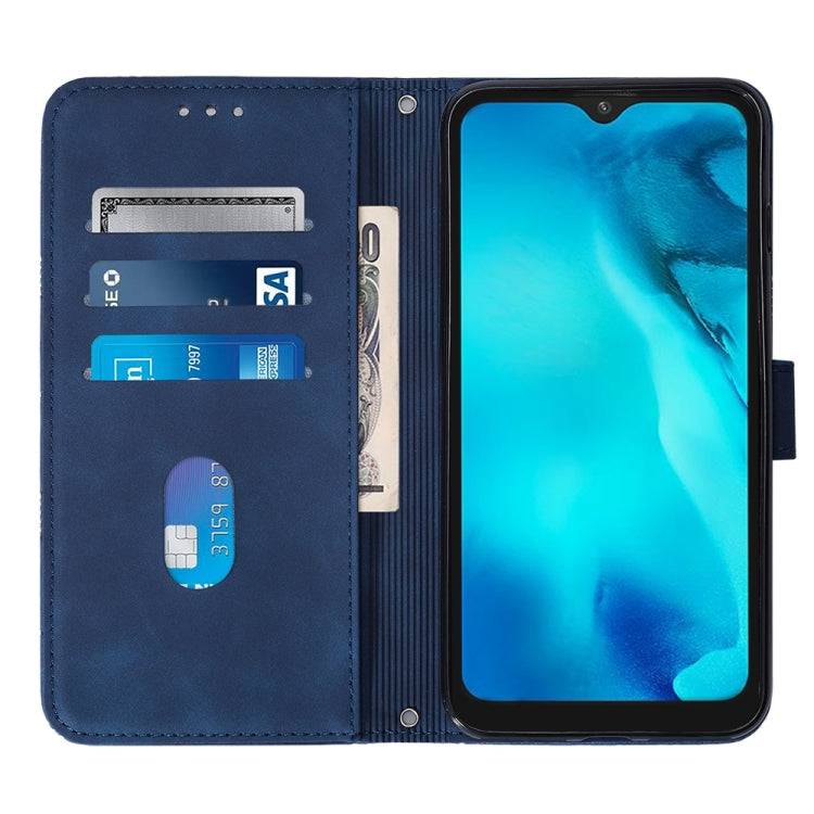 For UMIDIGI C1 Crossbody 3D Embossed Flip Leather Phone Case